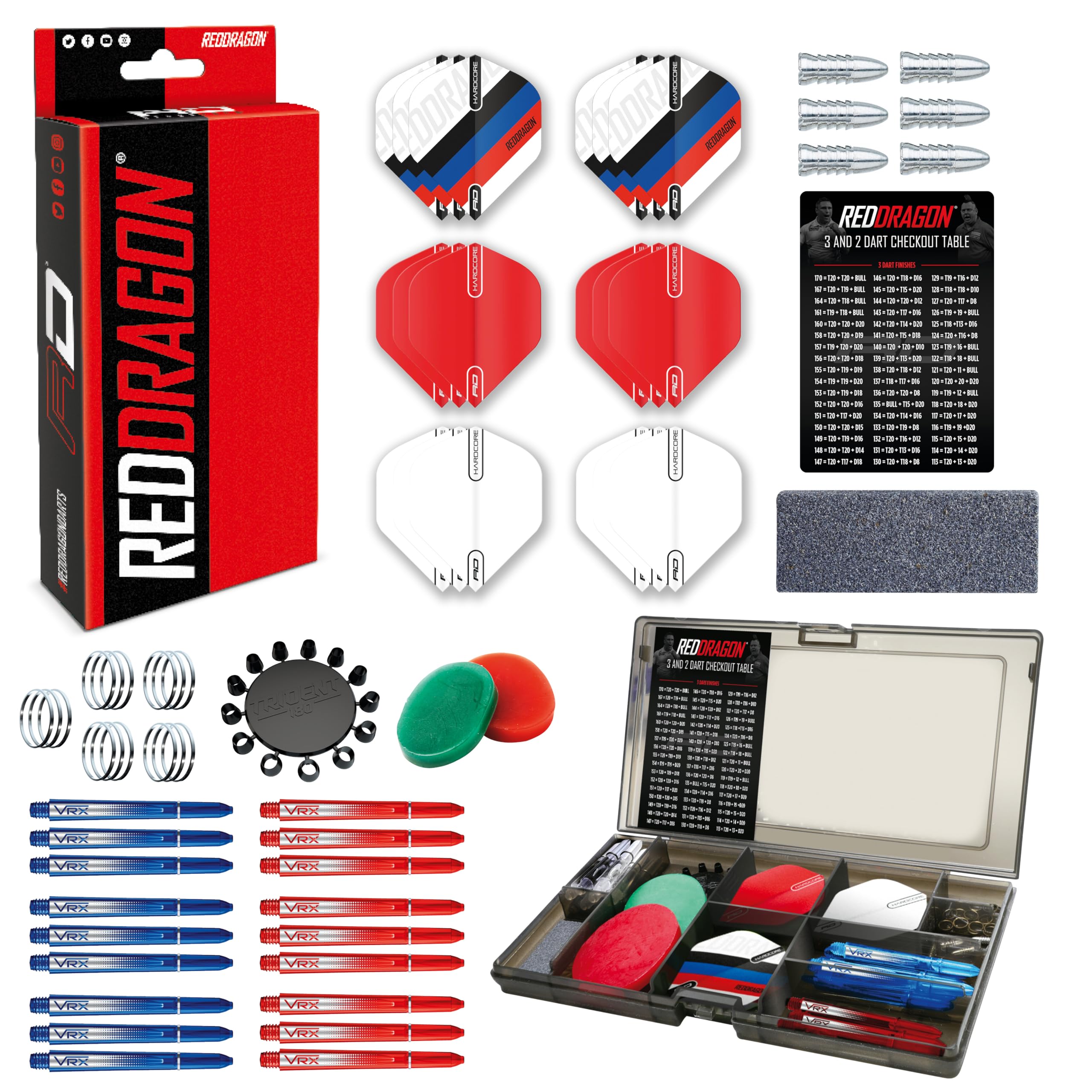 RED DRAGON Darts Optima Multi Accessory Pack – Professionelles Dartzubehör
