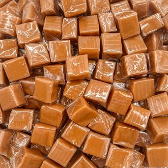 Vanilla Caramel Candy, Caramels Individually Wrapped, 3 Lb Bag