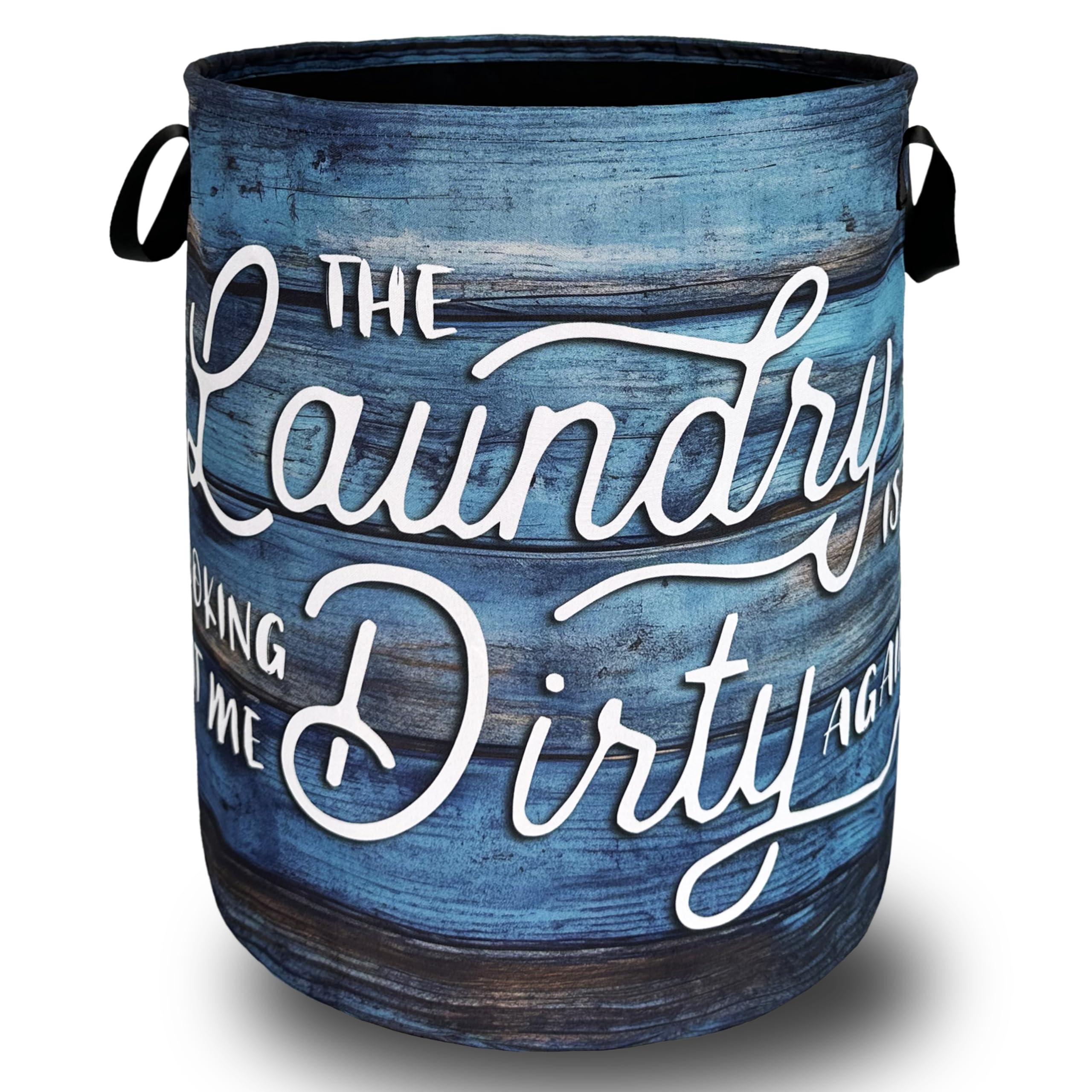 Looking At Me Dirty Again Laundry Hamper Funny Text Laundry Basket With Handles Foldable Oxford Cloth Portable Tote Bag Clothes Toy Storage Bucket