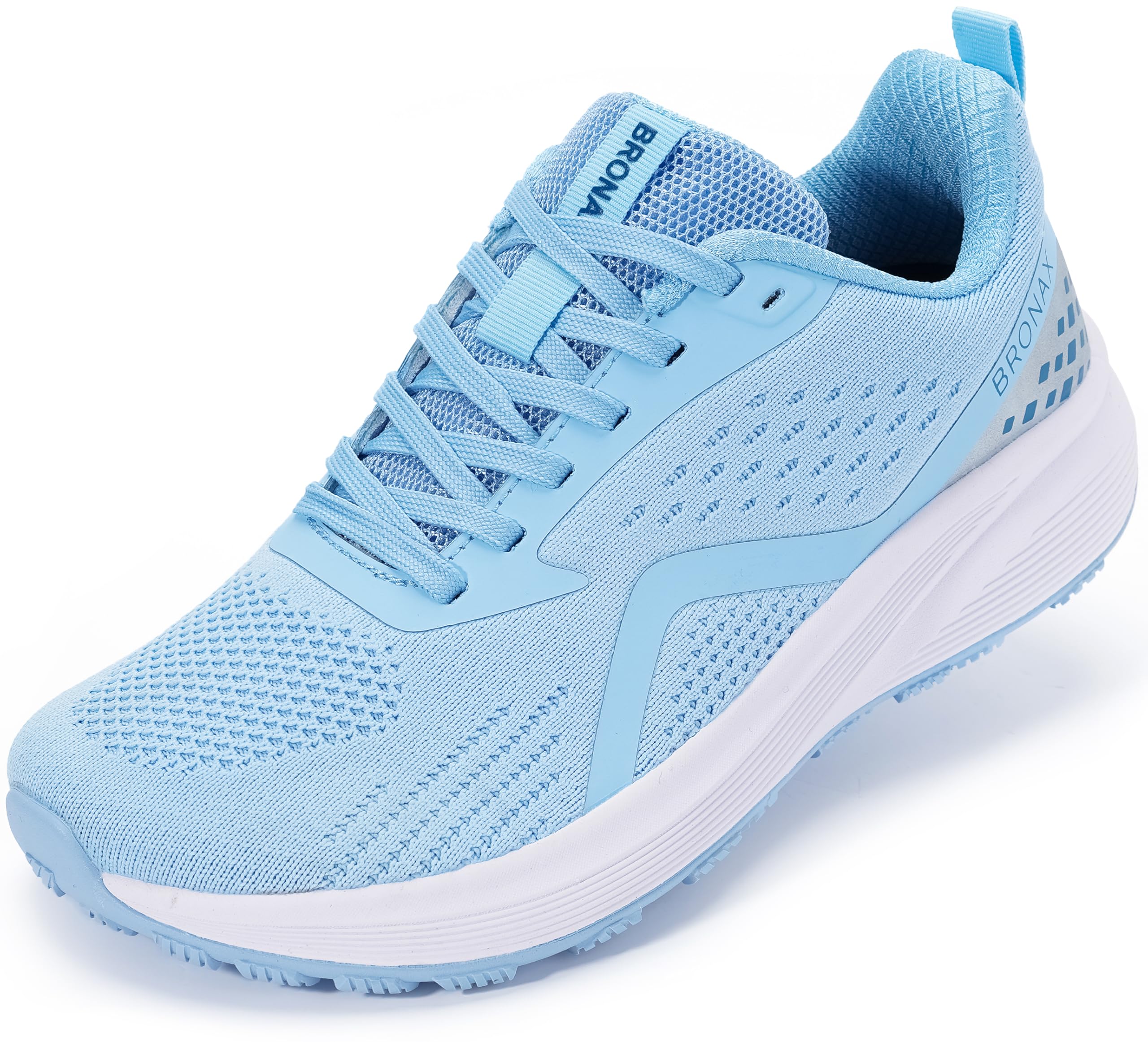 BRONAX Women's Wide Toe Box Road Running Shoes | Wide Athletic Tennis Sneakers with Rubber Outsole