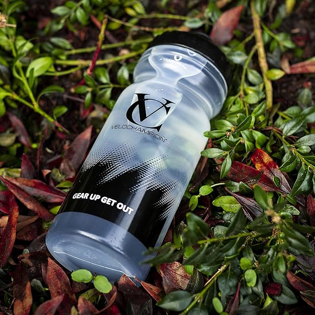 VeloChampion Sports Cycling Water Bottle Bido 680ml Transparent - BPA Free