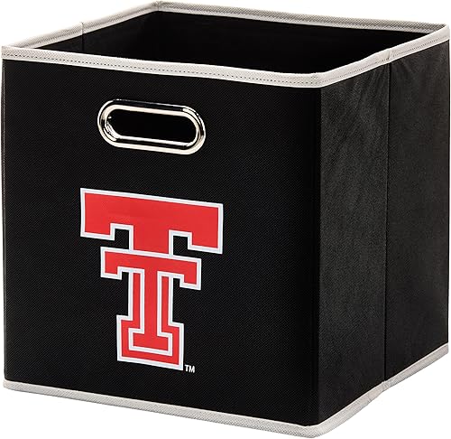 Miniatura 11 de Franklin Sports Cubos de almacenamiento de tela del equipo universitario de la NCAA hechos para adaptarse a organizadores de almacenamiento