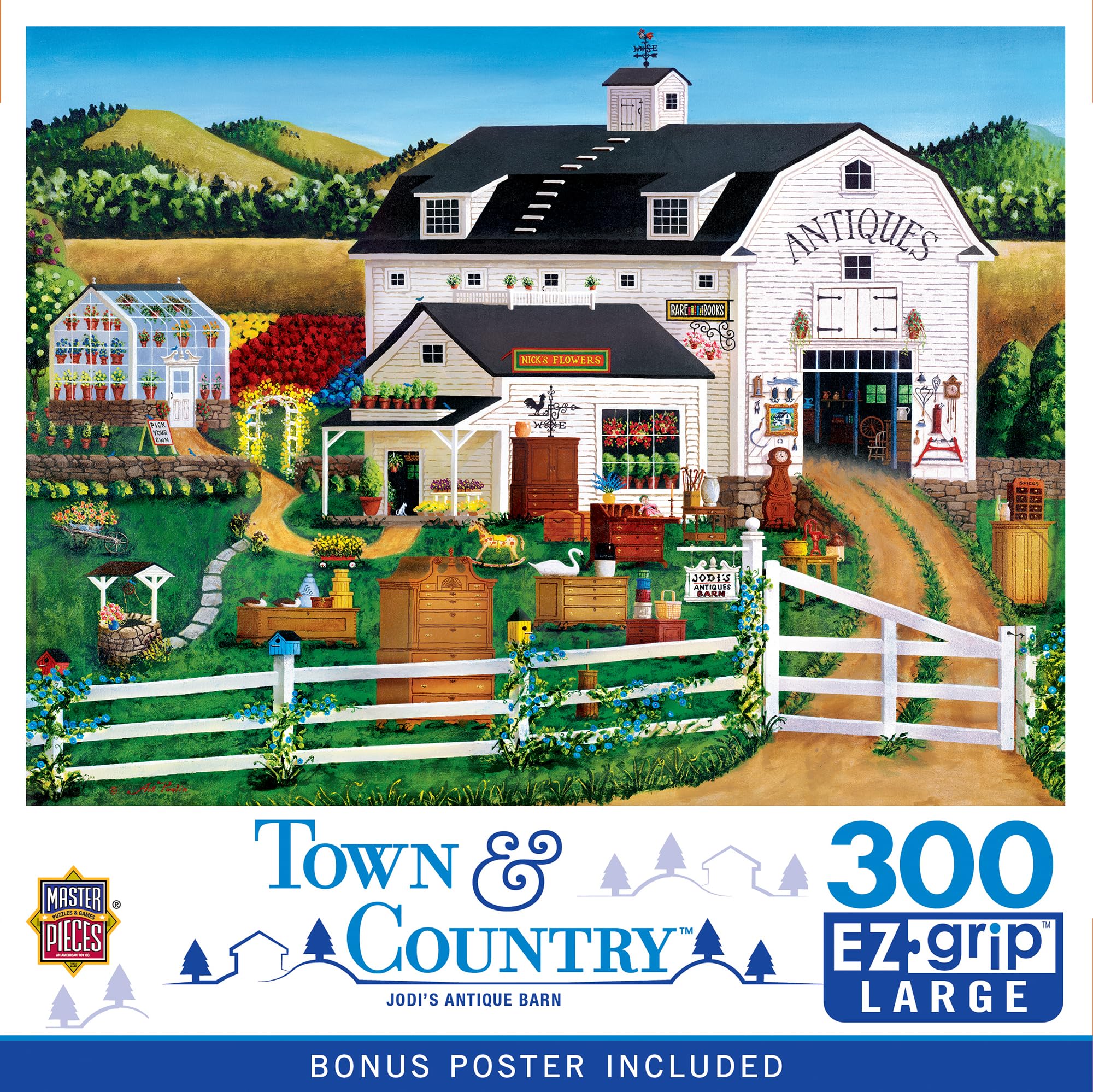 300 Piece EZ Grip Jigsaw Puzzle - Jodi’s Antique Barn - 18"x24"