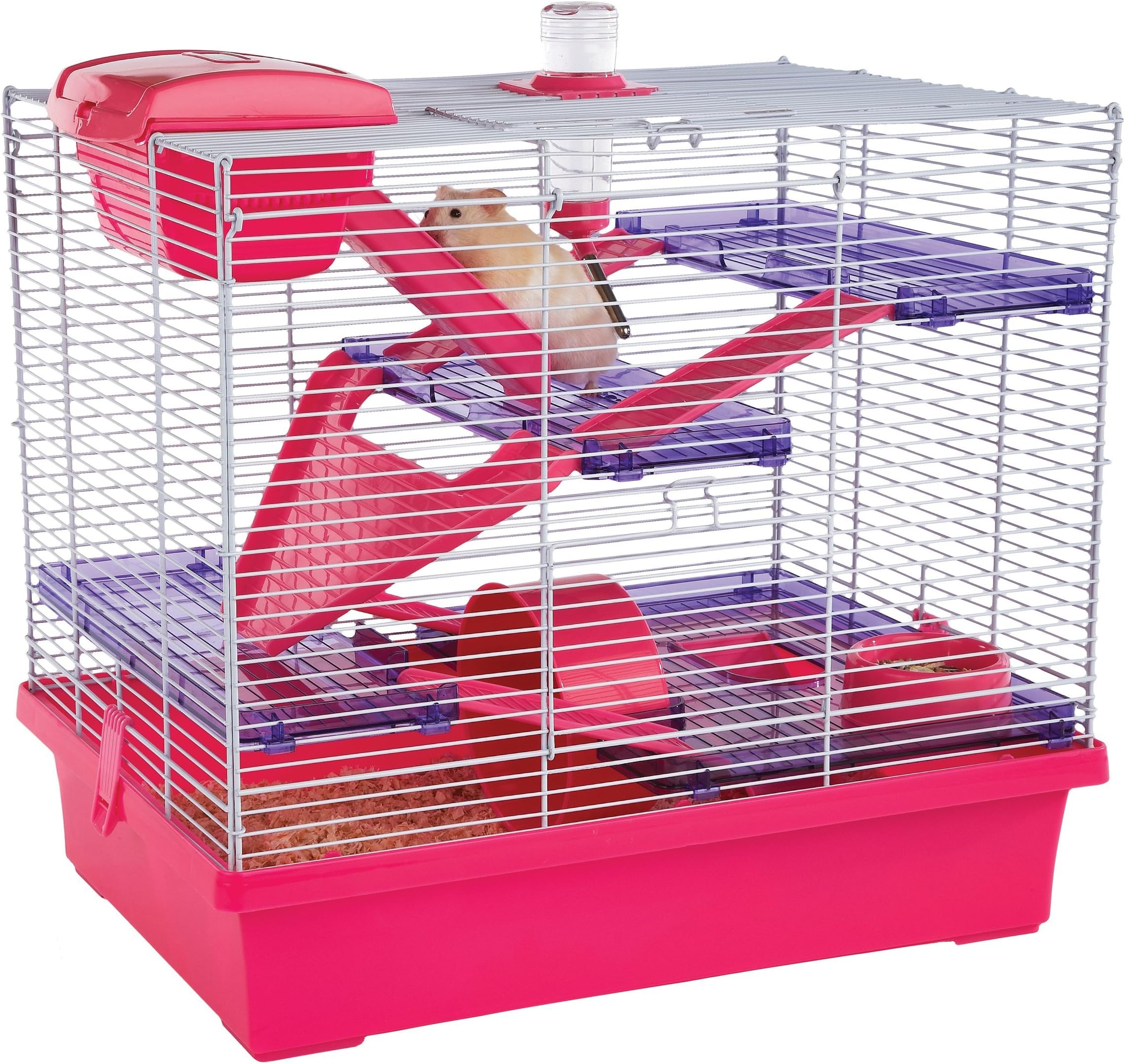 Rosewood Pico Hamster Cage, Extra Large, Pink