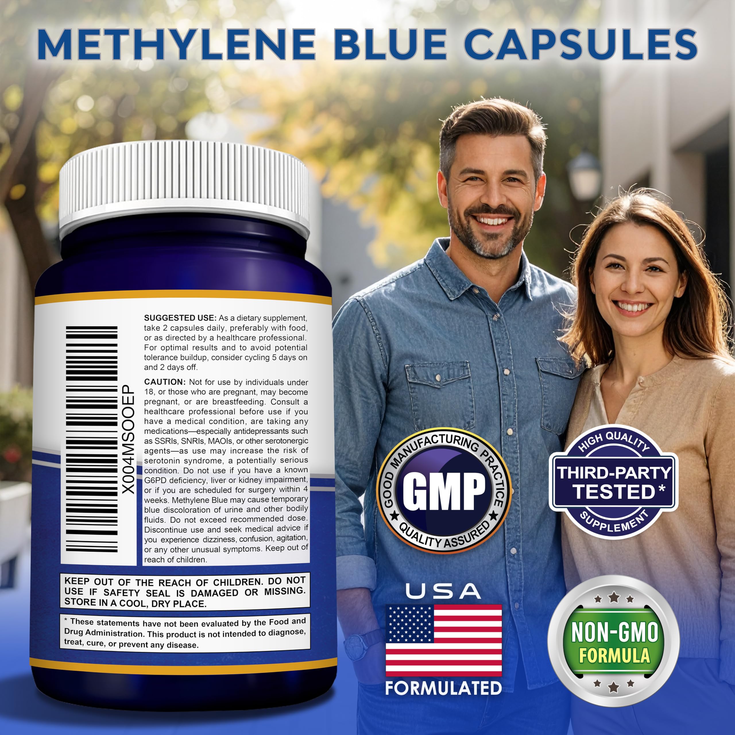 Methylene Blue Capsules - Pharmaceutical Grade Supplement - 12mg/Serving — Amazon image 9