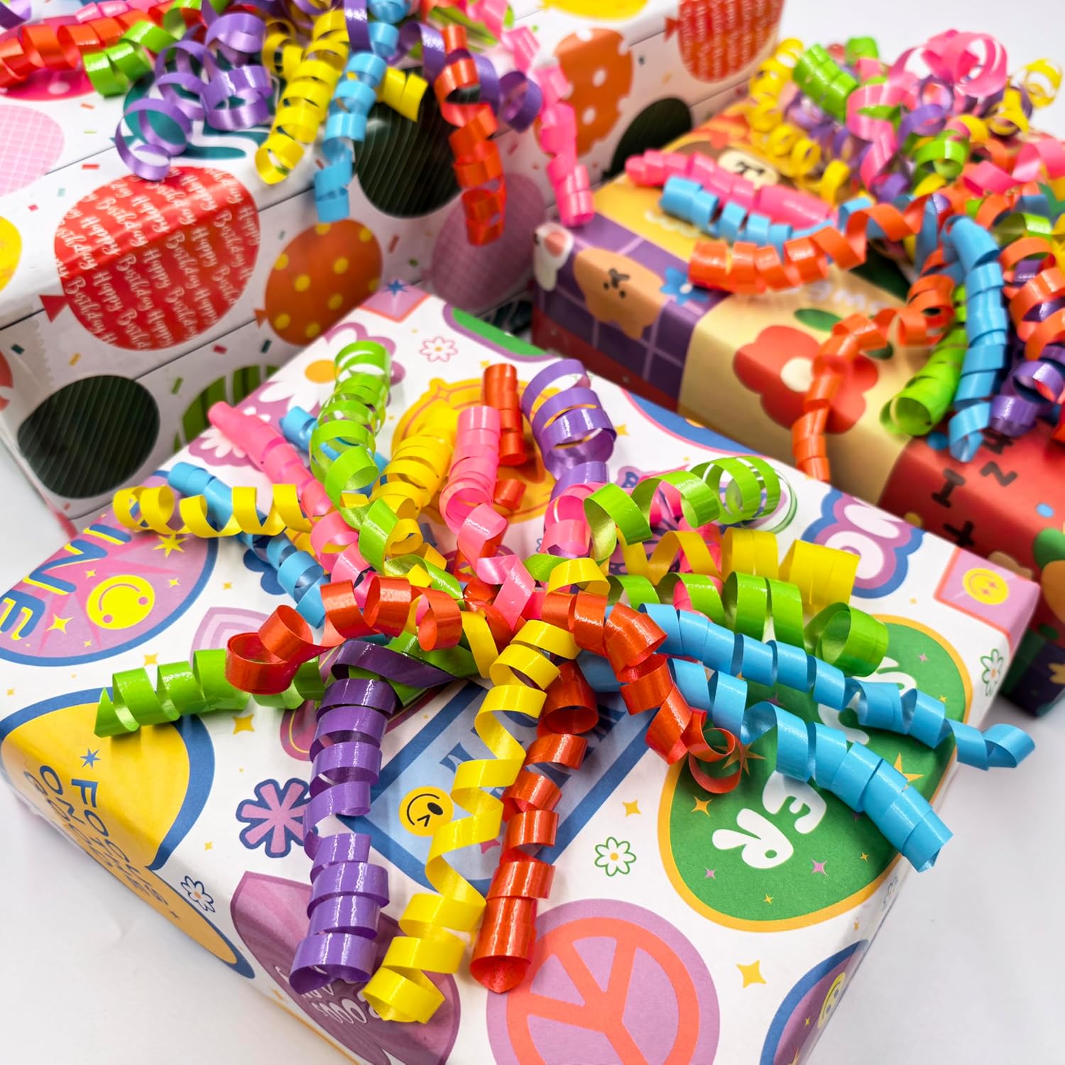 12pcs Self Adhesive Curly Bows for Gift Wrapping, Assorted Colors Satin Ribbon Bows for Present Boxes, Birthday, Christmas, Wedding Decorations - Image 7