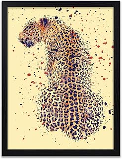 Leopard Cat Print - Watercolour Prints - Wall Art - Animal Art - Home Decor - Gift - Animal Poster - Animal Prints - Frame Not Included