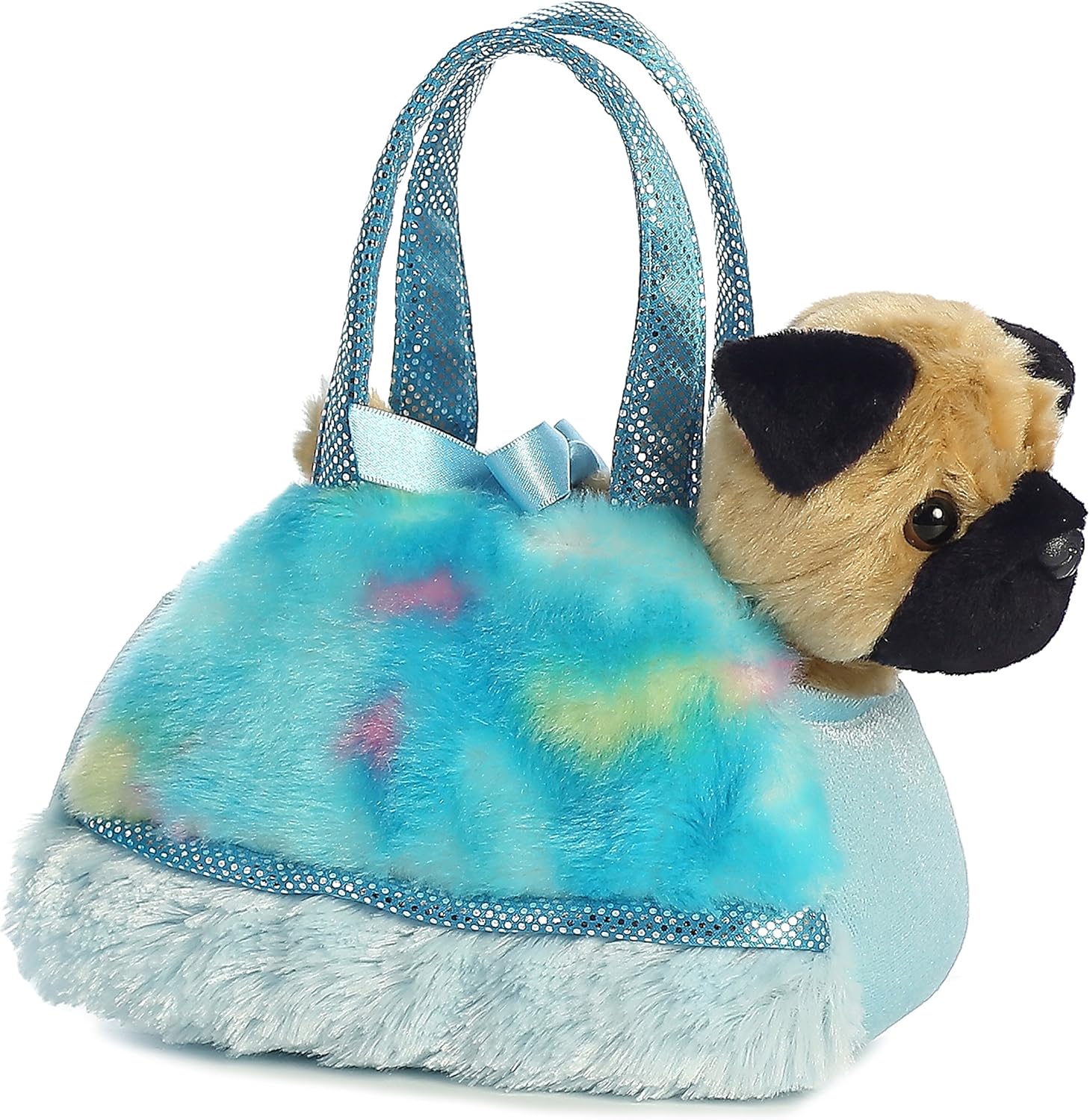 Aurora World Fancy Pals Pet Carrier, Tye Dye Blue