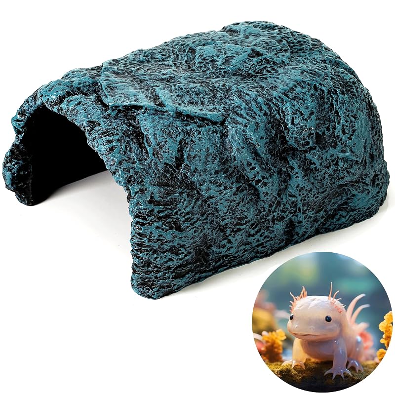 Esconderijo para Répteis e Aquário em Resina com Textura de Rocha MM PET SUPPLIES