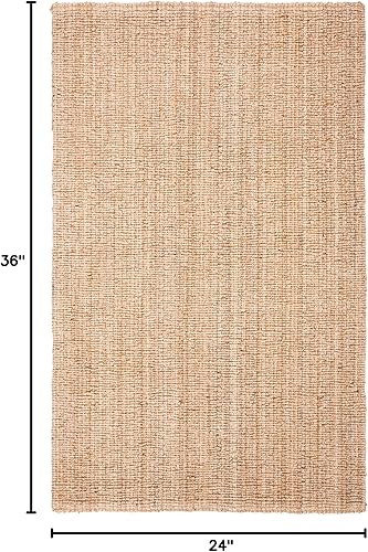 Miniatura 10 de SAFAVIEH Natural Fiber Collection - Alfombra de pasillo de 2 pies 3 pulgadas x 6 pies, beige, hecho a mano, ideal para zonas de alto tráfico en sala