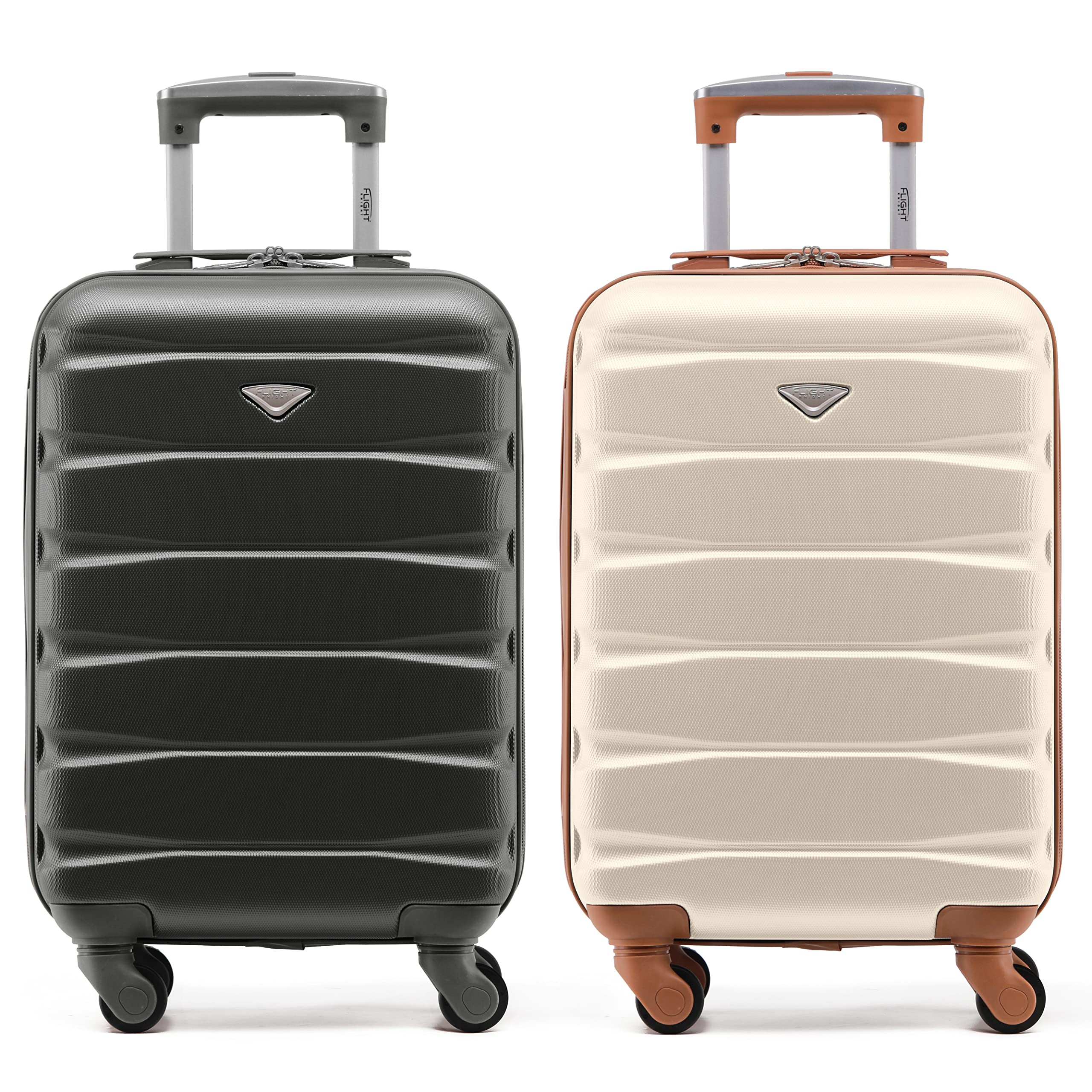 Flight Knight Suitcase Set of 2 Lightweight 4 Wheel ABS Hard Case Cabin Carry On Hand Luggage Approved for Over 100 Airlines Including easyJet, British Airways, Ryanair & Many More 55x35x20cm — view 64
