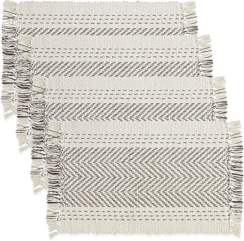 Miniatura 3 de SARO LIFESTYLE Kantha Stitch - Juego de 4 manteles individuales