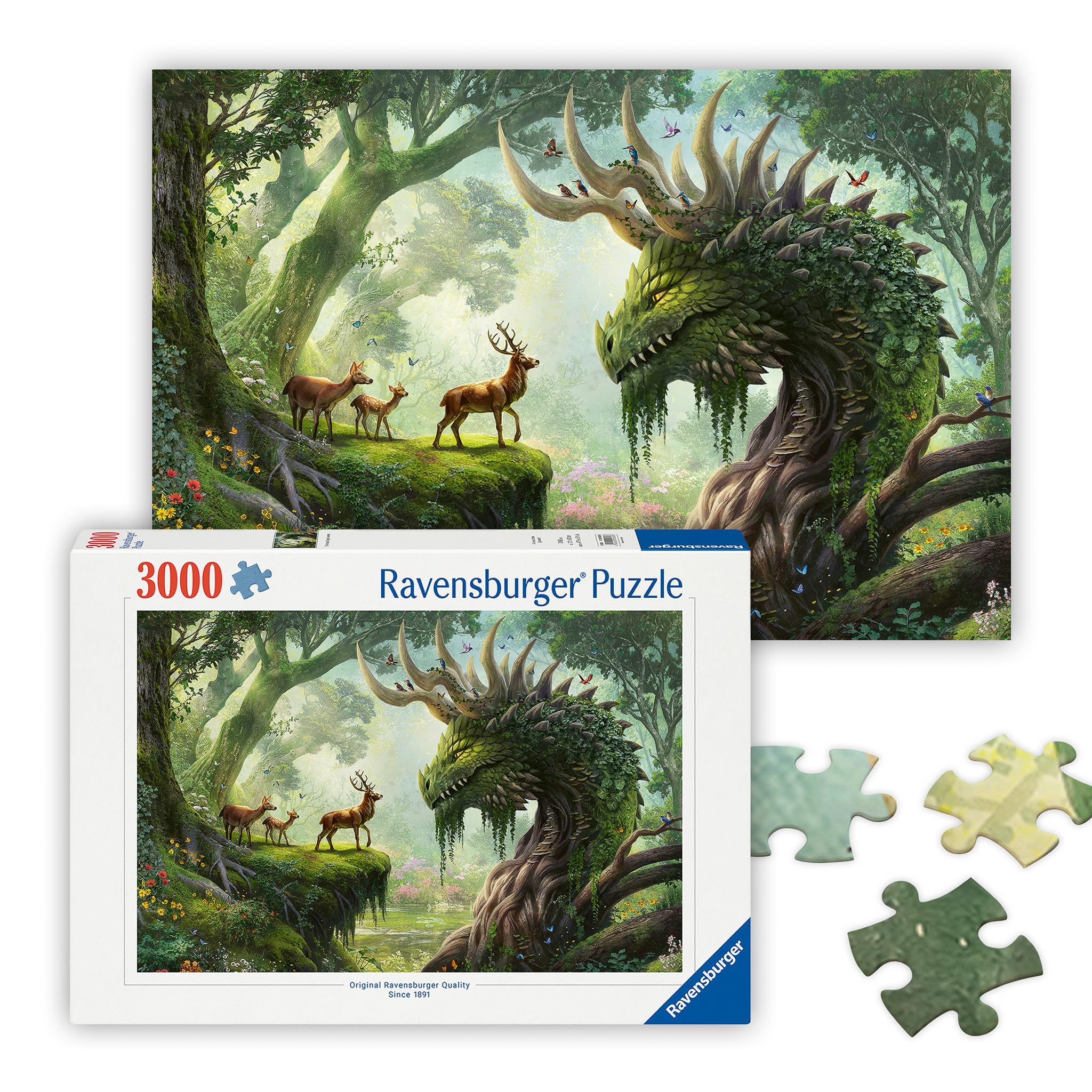 Ravensburger The Forest Dragon Awakes 3000 Piece Jigsaw Puzzle for