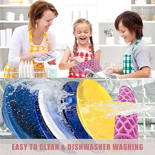 Miniatura 7 de SAMSIER Protectores de fregadero grandes para fregadero de cocina de 26 x 14 pulgadas y 19 x 14 pulgadas, rejilla de silicona para fregadero de