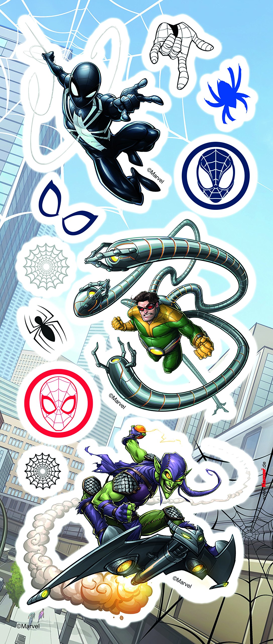 Komar 14805 'Deco Stickers Spiderman Size 14 x 33 cm, Colourful, 33 x 14 x cm - Image 3