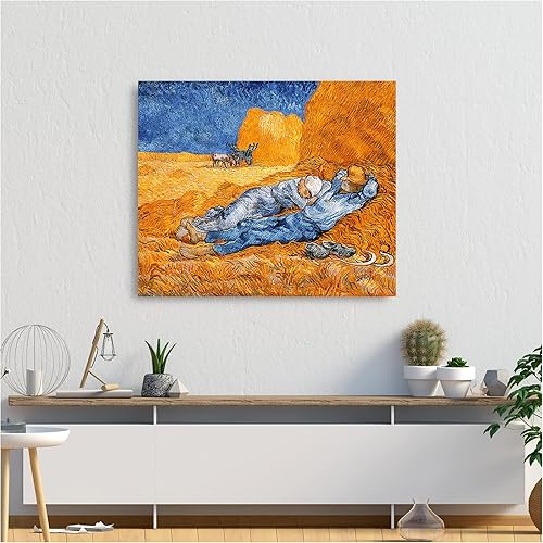 Miniatura 1416 de A&T ARTWORK The Starry Night de Vincent Van Gogh. Tamaño del marco: 36 x 30 pulgadas, tamaño de la imagen: 30 x 24 pulgadas, reproducciones clásicas