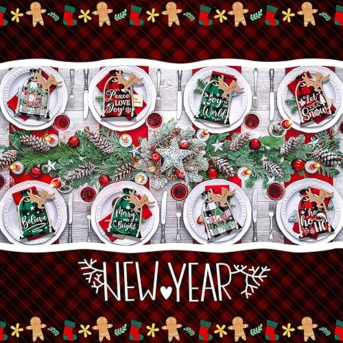 Miniatura 4 de Shappy 24 bolsas de regalo de arpillera de Navidad, bolsas de regalo de Navidad con cordones, pequeñas bolsas de regalo de Navidad para Navidad,