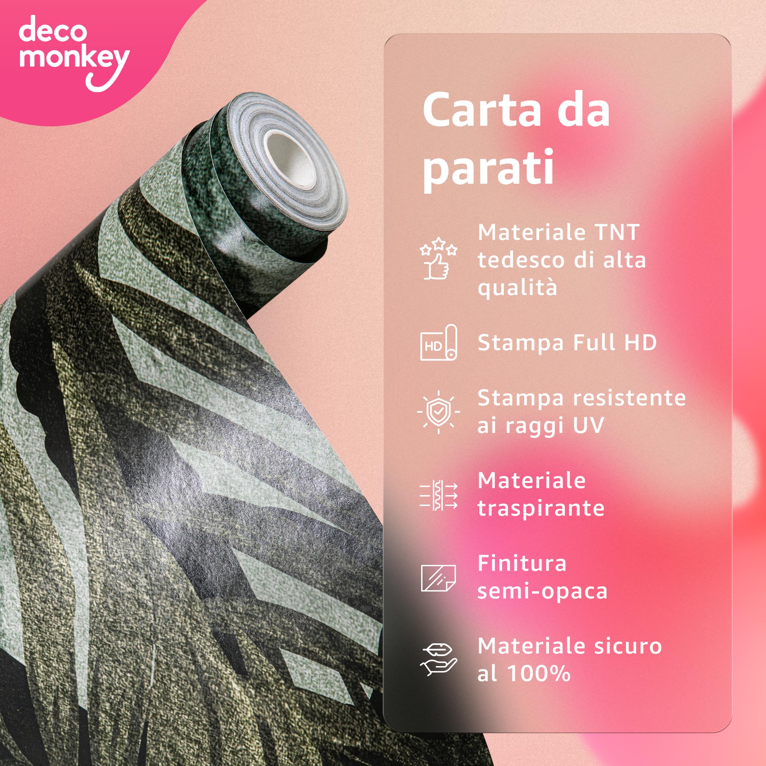 decomonkey carta da parati Foglie Arte Grafica Astratto Marmo, 400x280 cm | fotomurale in tessuto non tessuto, effetto pietra, lascia, natura, beige