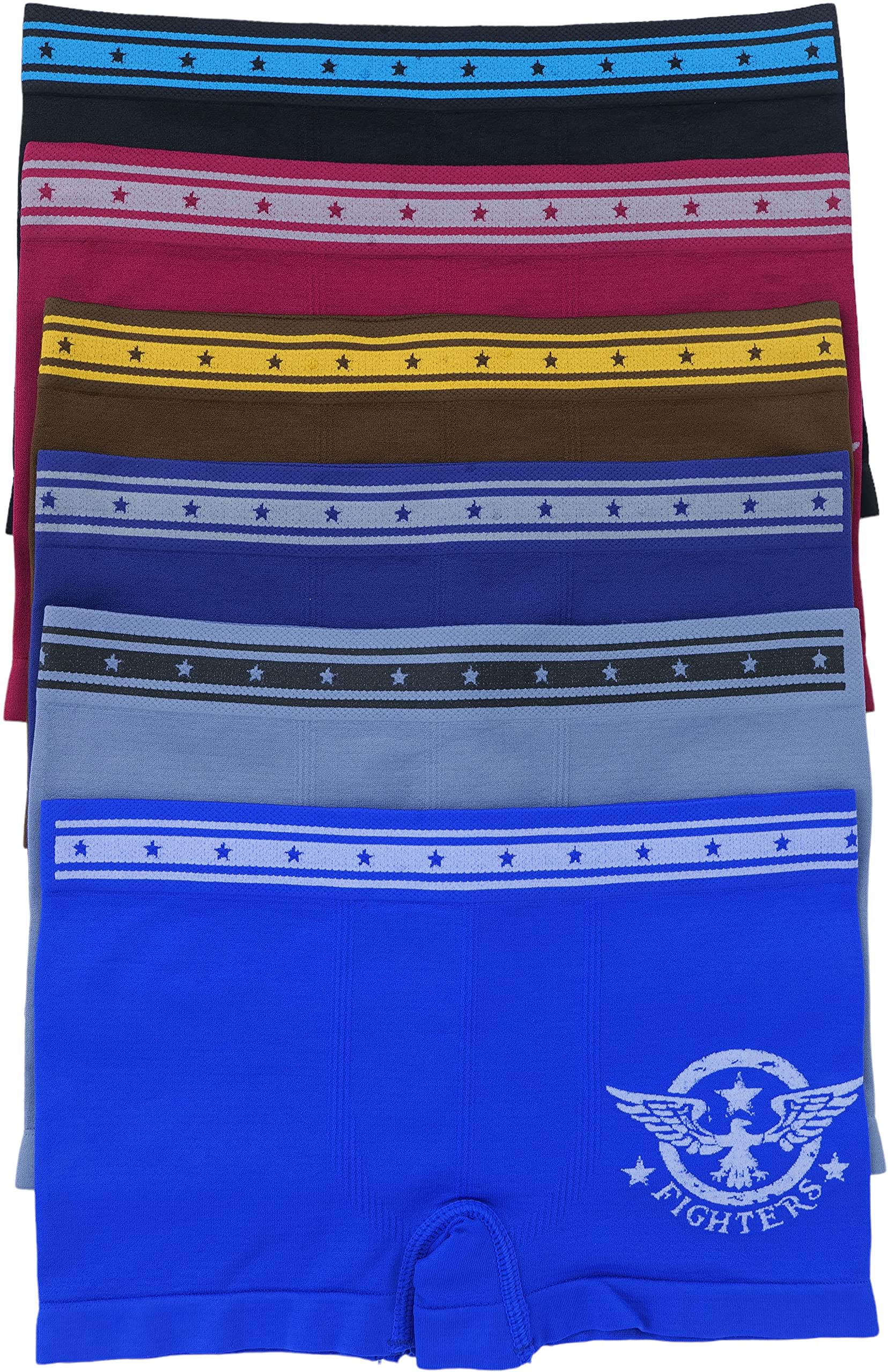 tobeinstyle Boy 's Pack de 6 calzoncillos gráficos