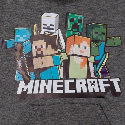 Miniatura 3 de Minecraft Sudadera con capucha de forro polar para niños pequeños a niños grandes (4-18-20)