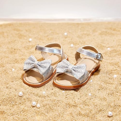 Miniatura 3 de GINFIVE Sandalias para niñas pequeñas, sandalias para niñas y niños pequeños