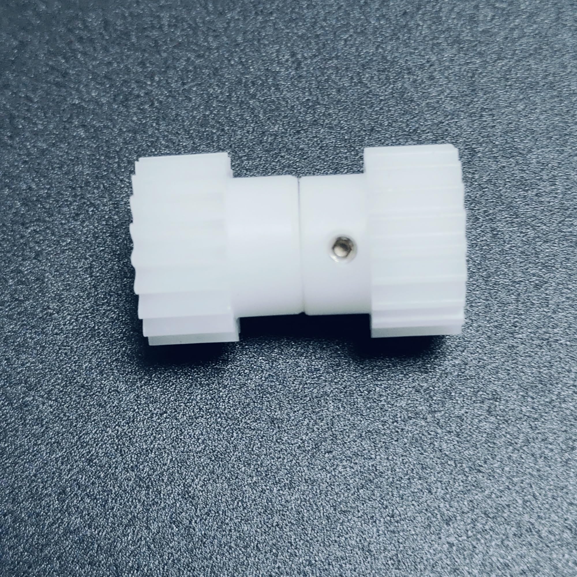 Cylindrical Drive 2pcs 0.5 Module 42 Teeth Plastic Spur Gear 22mm Diameter Cylindrical Gear with Step 0.5M 42T Straight Teeth Pinion Rack Machinery(6.35mm BORE)