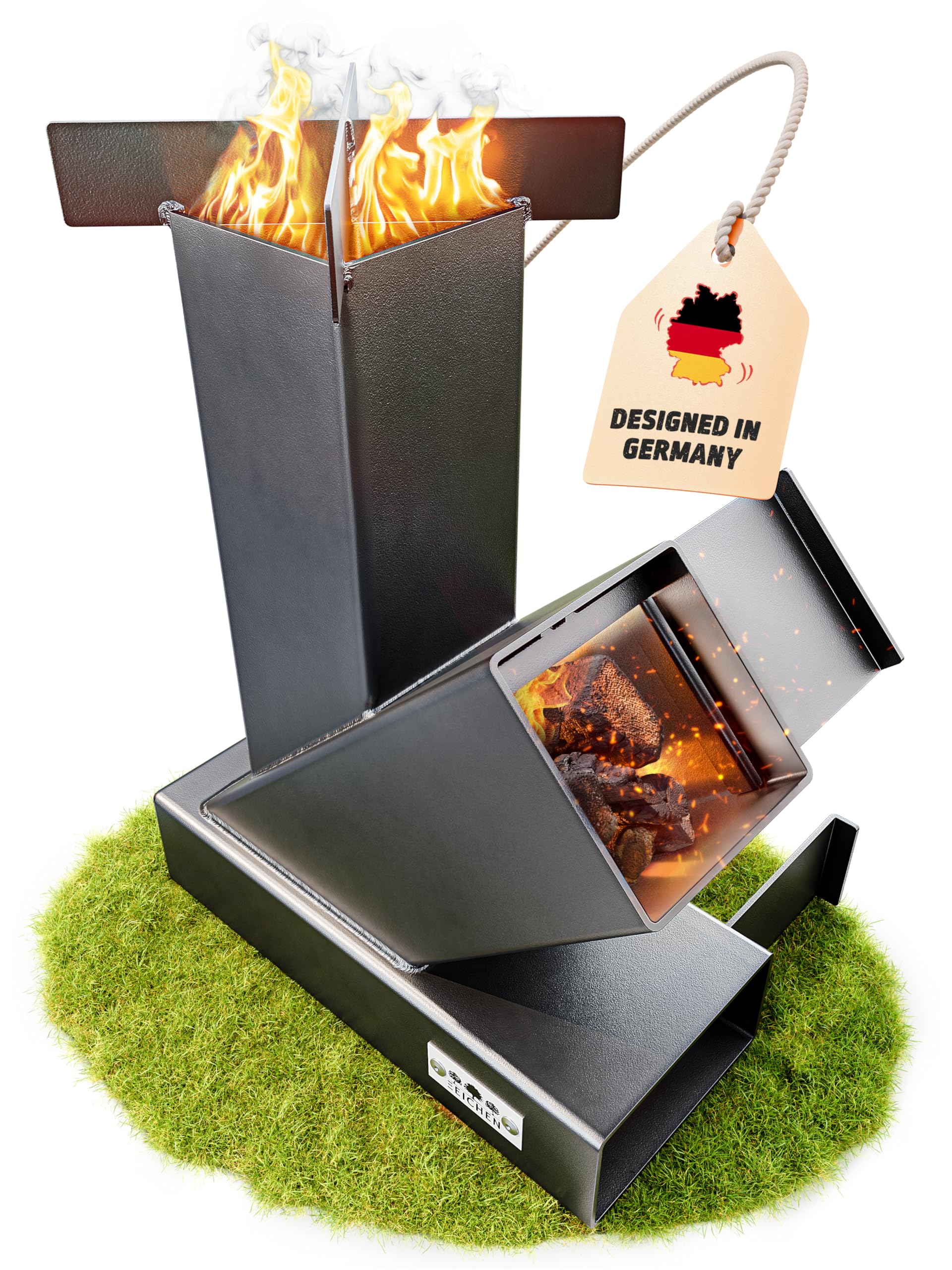 Forno A Razzo Drei Eichen - Per Campeggio, Barbecue, Senza Gas/Elettricità - Foto 10