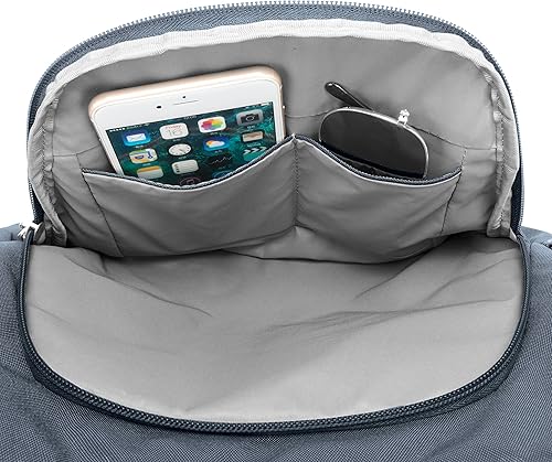 Miniatura 4 de Travelon Bolsa cruzada clásica antirrobo midnight Travelon Bolsa de cubo cruzada antirrobo medianoche A B/W pequeña flor impresión, A rayas en V,