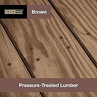 Vista 4 de Deck Plus Tornillos para madera, tornillos exteriores marrones, 2" x #8, 5lb
