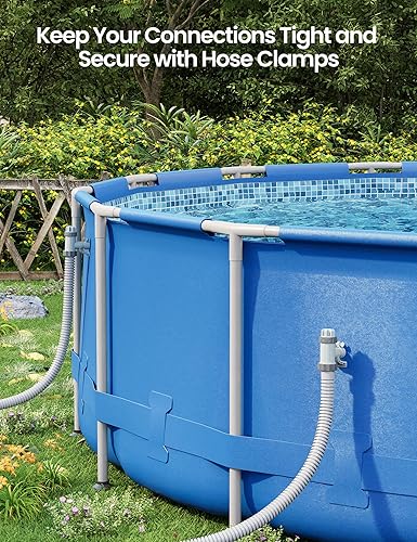 Miniatura 8 de Deeroll Válvula de émbolo de piscina Plus para piscina sobre el suelo, piezas de repuesto de válvula de émbolo 2 en 1, accesorios de piscina para