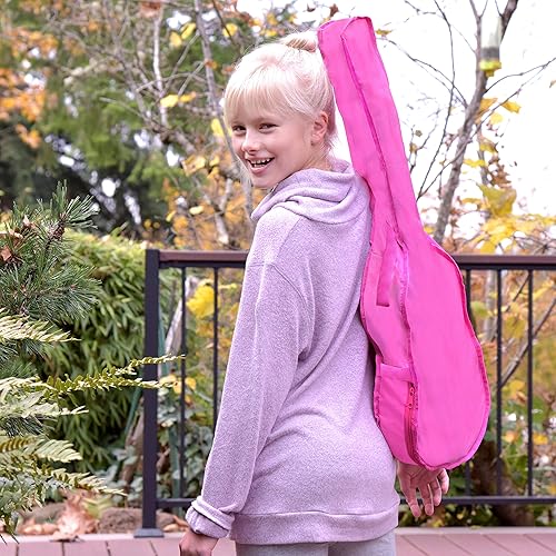 Vista 60 de Guitarra de madera de 30 pulgadas con funda y accesorios para niños, niñas y principiantes - Madera