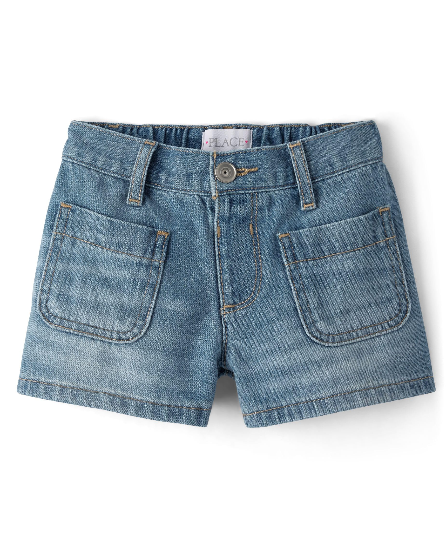 The Children's Place Girls Denim Shortie Shorts