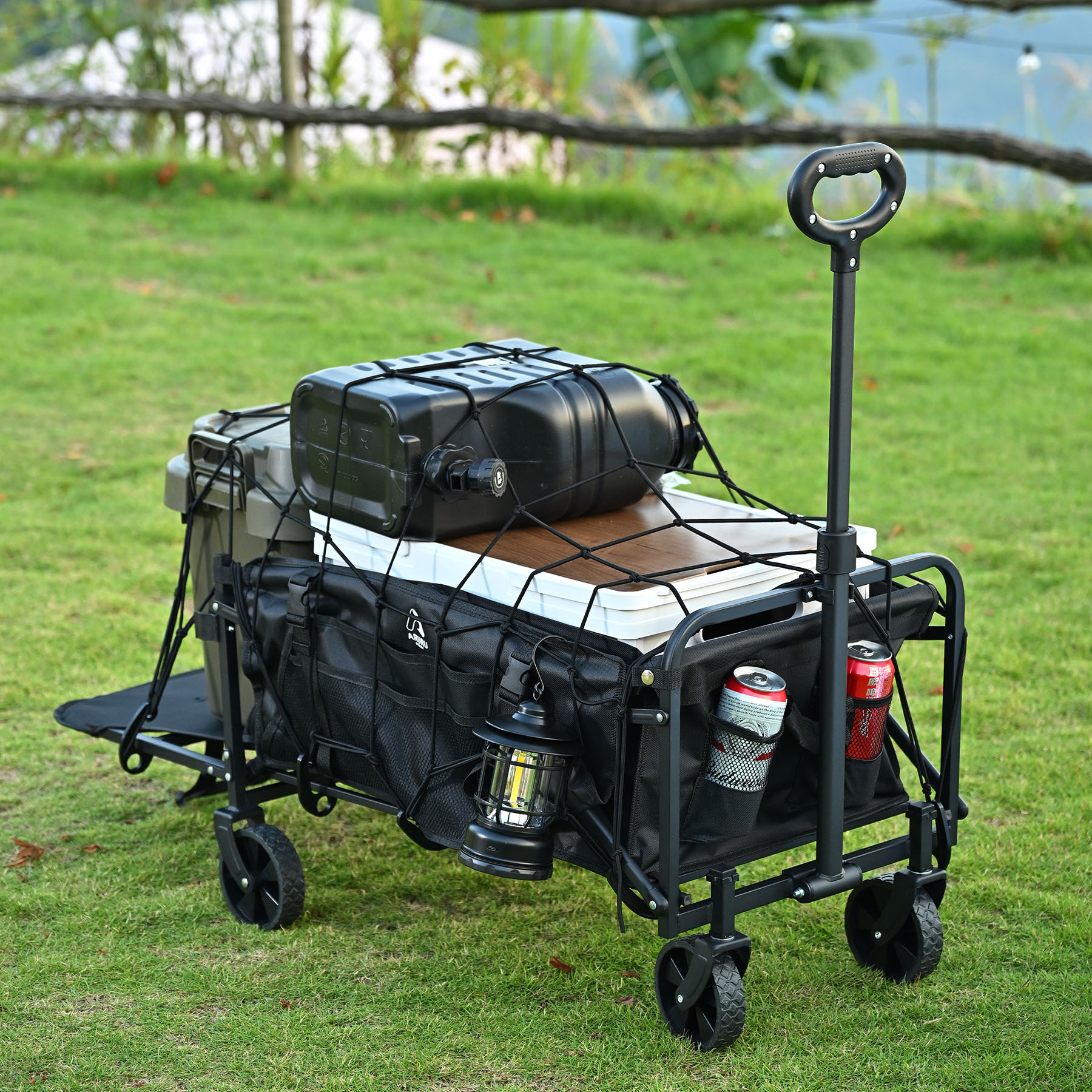 Amazon.com: ARURU Collapsible Wagon Cart with Tailgate