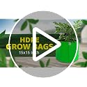 Image of Anandi Green's HDPE Uv Protected 260 GSM Round Green Colour Plants Grow Bags Suitable for Terrace and Vegetable Gardening 15x15 Pack of 6