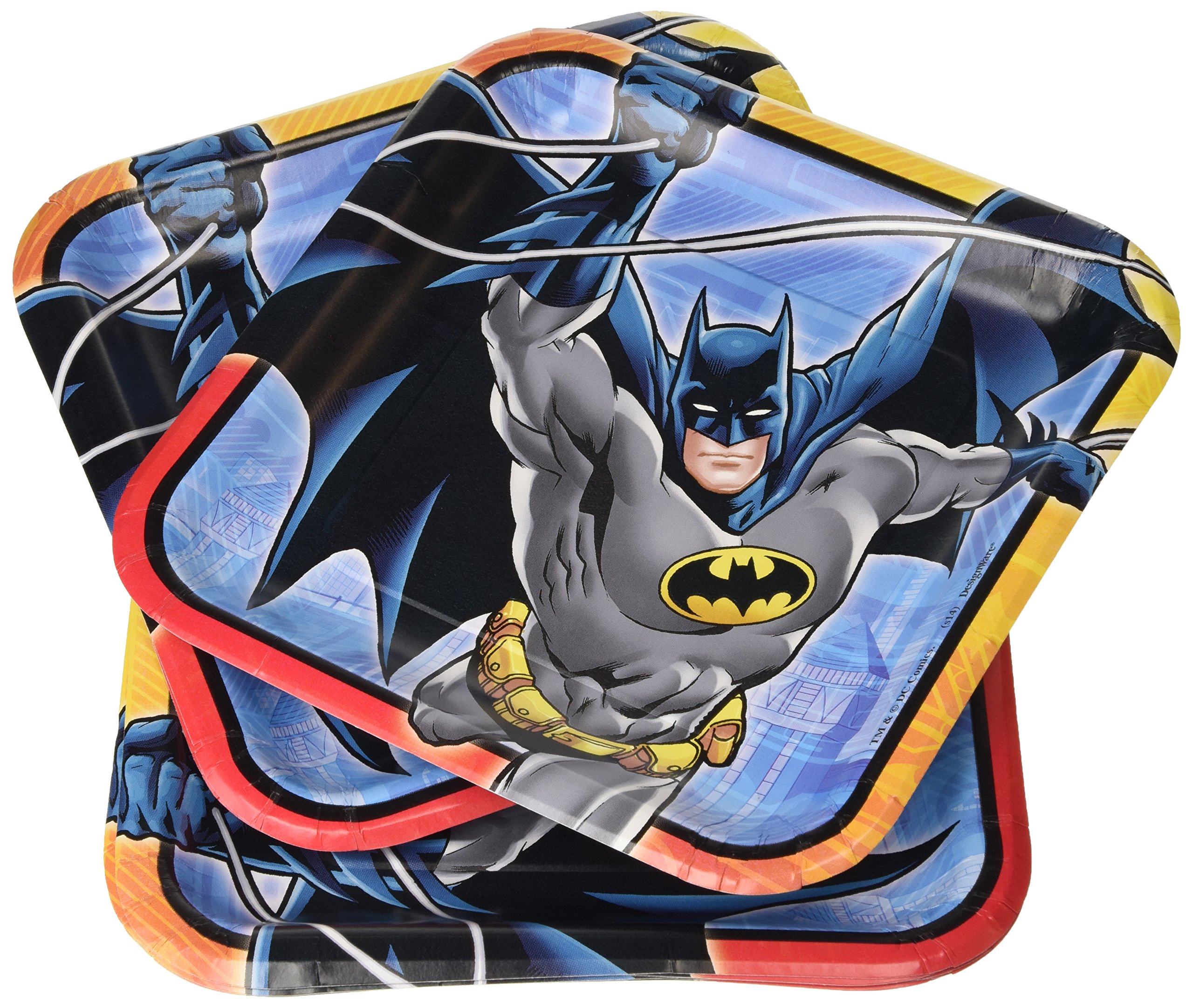 Amscan - Piatto Di Cartone Batman 23cm – Confezione Da 8 Piatti Rotondi Per Festa A Tema. Perfetti Per Compleanni E Feste Supereroi. - 4