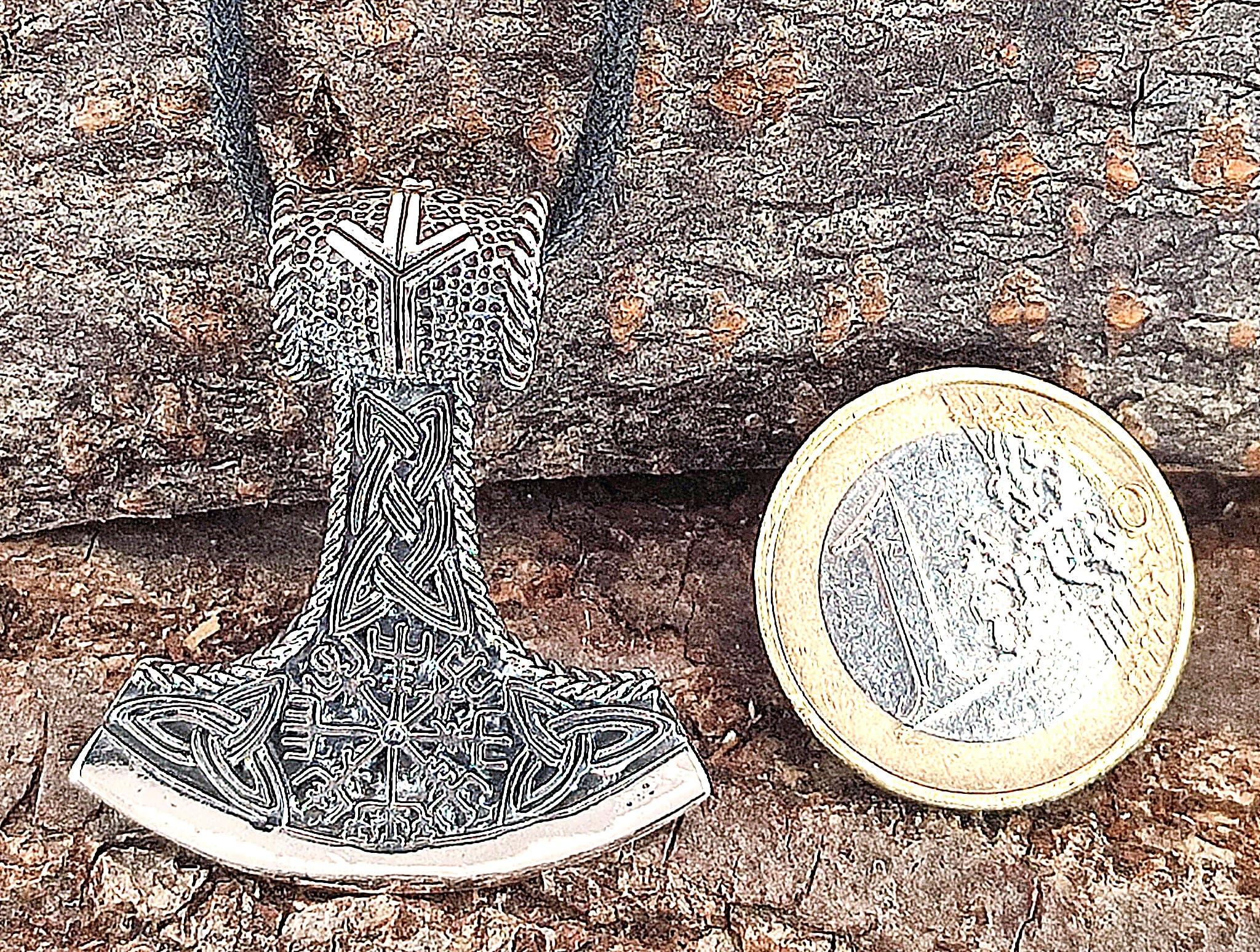 Kiss of Leather Anhänger Thorshammer aus 925 Sterling Silber Nr. 347