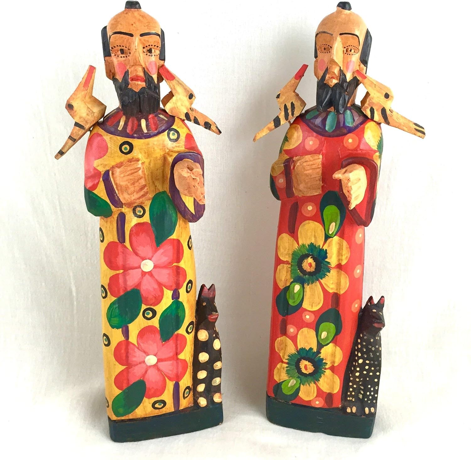 Altiplano Saint Francis Statue Patron Saint of Animals Hand Carved Made in Guatemala