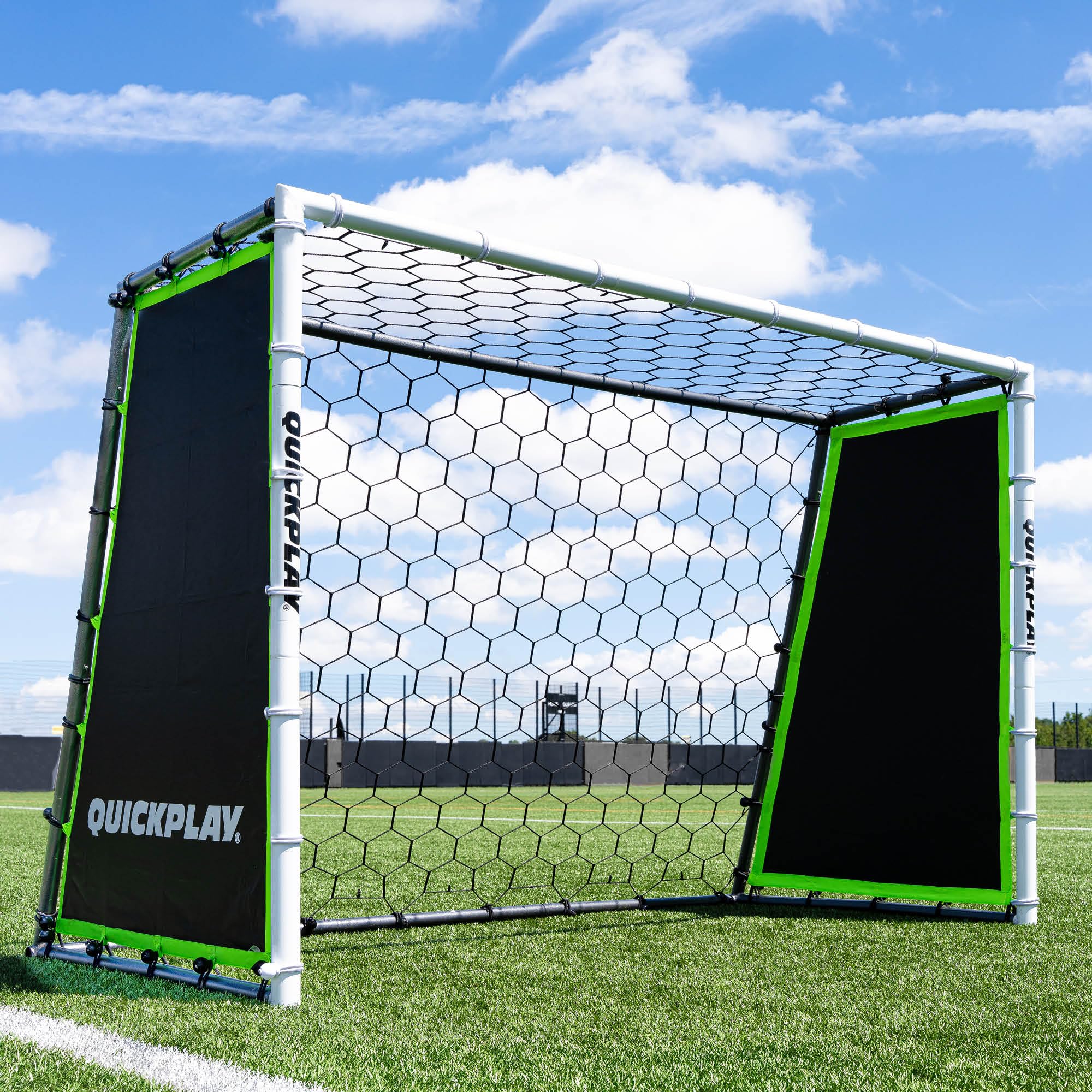 QuickPlay GS Trainer 6x4ft 3-in-1 Football Goal & Rebounder Football Training