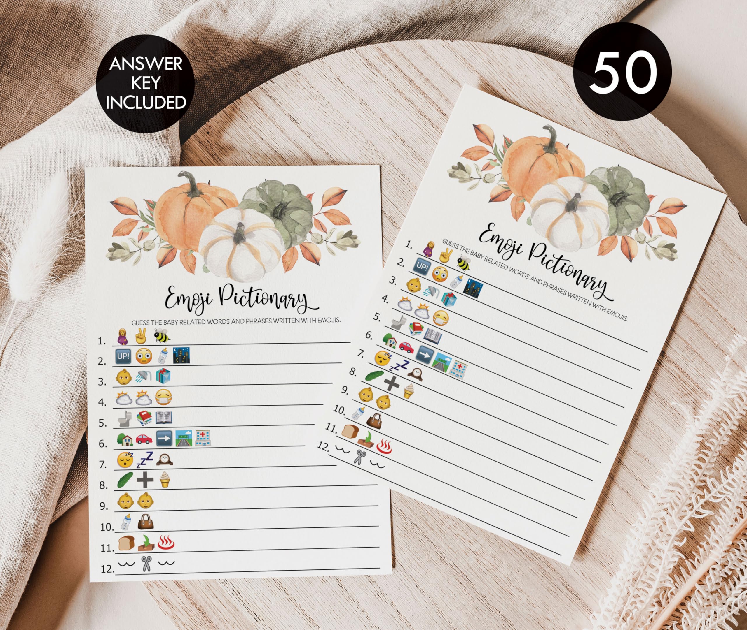 All Ewired Up Baby Shower Word Scramble Game - 50 Cards, Gender Neutral, Answer Key Included - View #4