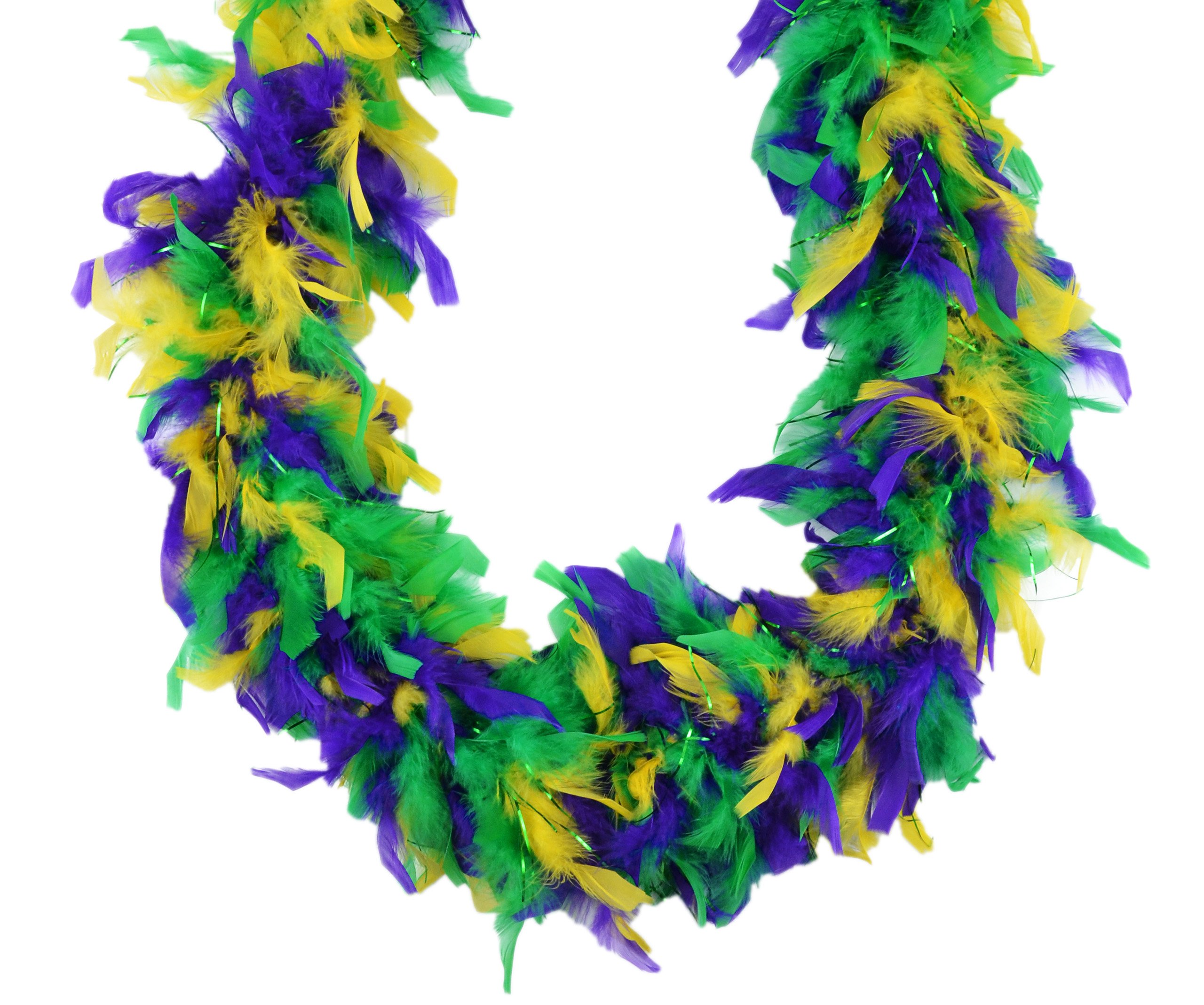 Touch de la Naturaleza 36828 Chandelle Boa, Mardi Gras con Lurex
