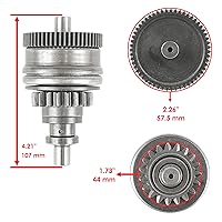 Vista 3 de Caltric Motor de arranque y accionamiento Bendix compatible con Yamaha Wave Raider 1100 Ra1100 Waveraider 1995-1996 Jetski