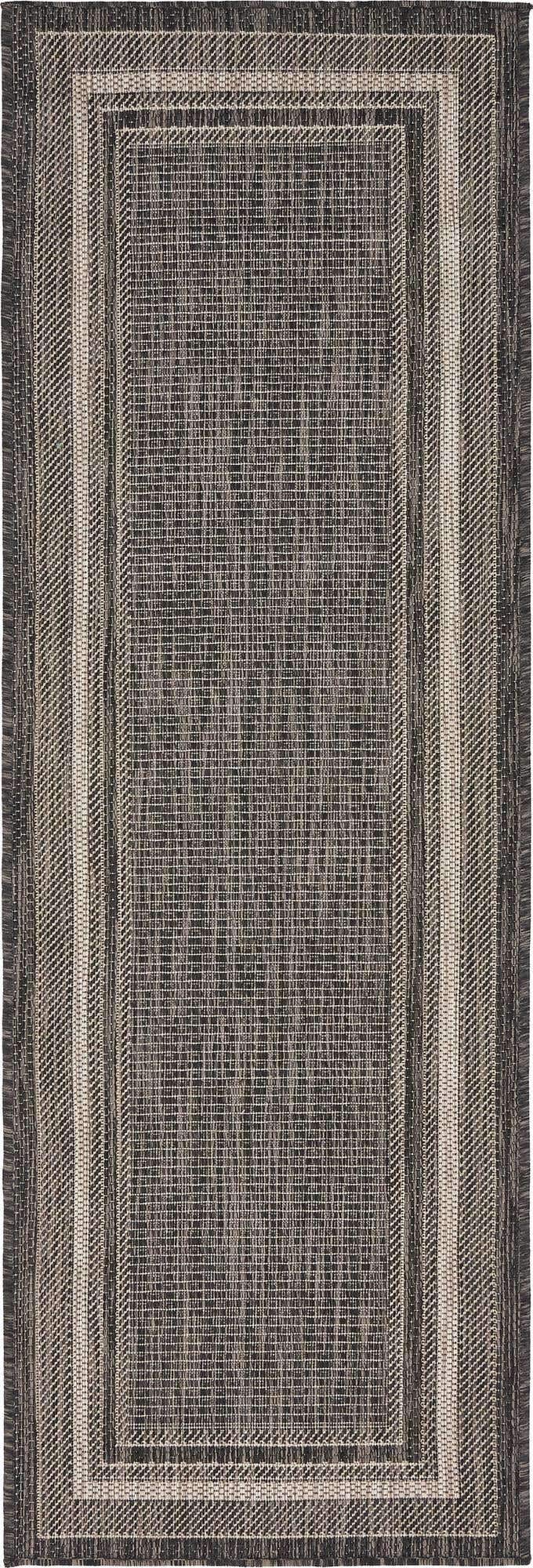 Unique Loom Outdoor Border Collection Casual Solid Border Transitional | amzdealz