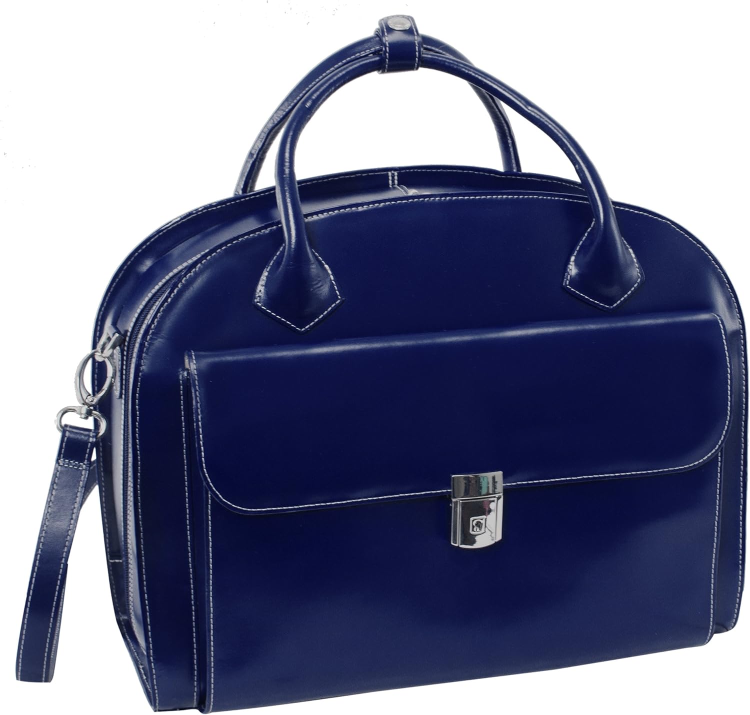 McKlein Glen Ellyn,15" Leather Detachable -Wheeled Ladies' Laptop/Computer & Tablet Business Briefcase Bag/Women's Rolling Overnight Travel Bag, Removable trolley case