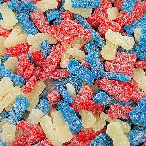Sour Patch Kids - Caramelos suaves y masticables del 4 de julio, rojo, blanco y azul, paquete de fiesta a granel (32 onzas (paquete de 1))
