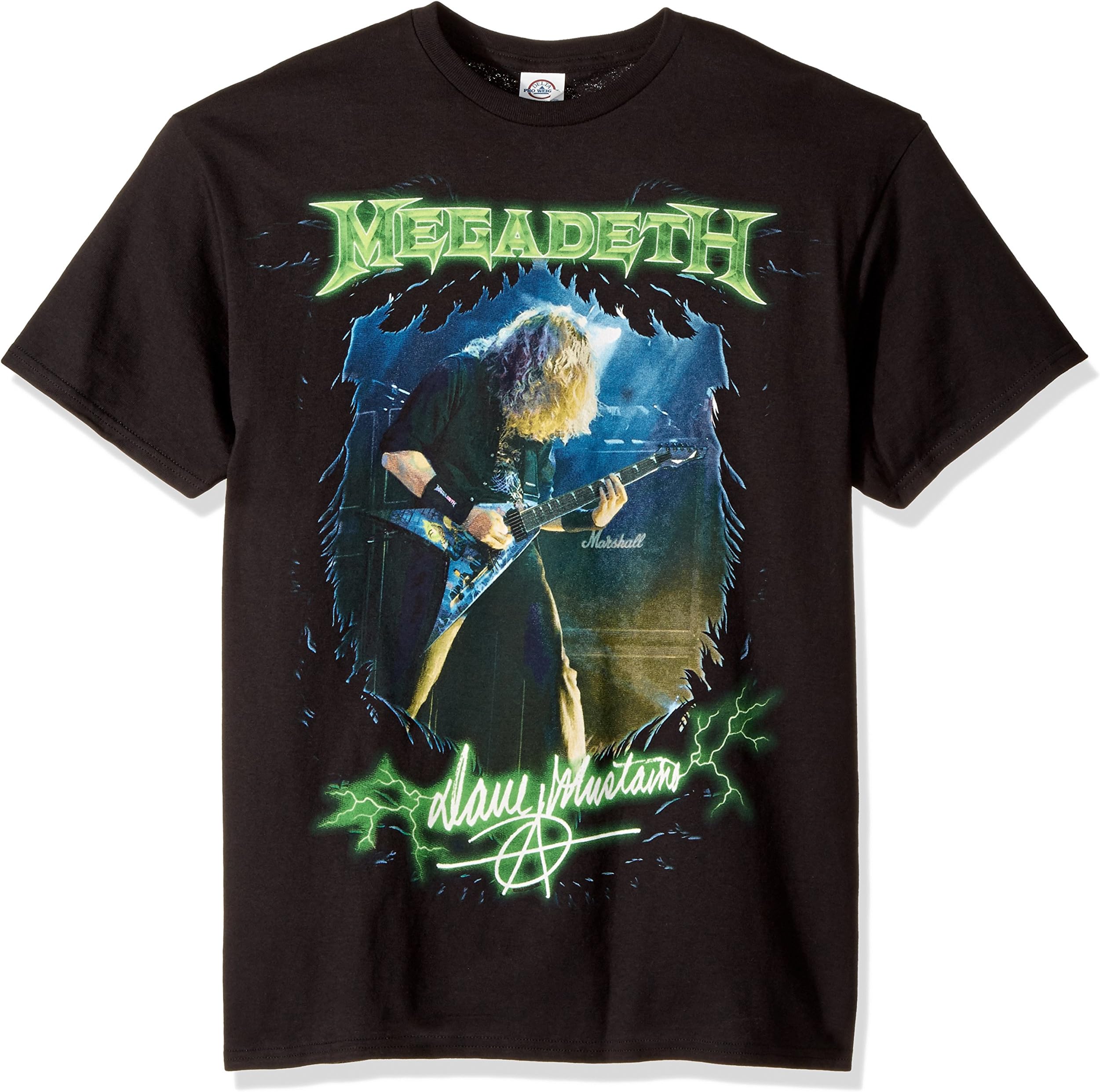 FEA Men's Megadeth Dave Mustaine Photo T-Shirt