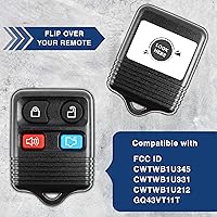 Vista 4 de KeylessOption Llavero de repuesto para 2005 2006 2007 2008 2009 2010 2011 2012 2013 2014 Ford F150 Explorer Ranger Mustang Lincoln Mercury Control