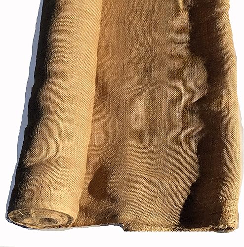 Vista 3 de Telas de arpillera de 36 pulgadas x 30 pies, tela de yute sin sagless y arpillera de 10 onzas para isla, jardinería, manualidades y proyectos