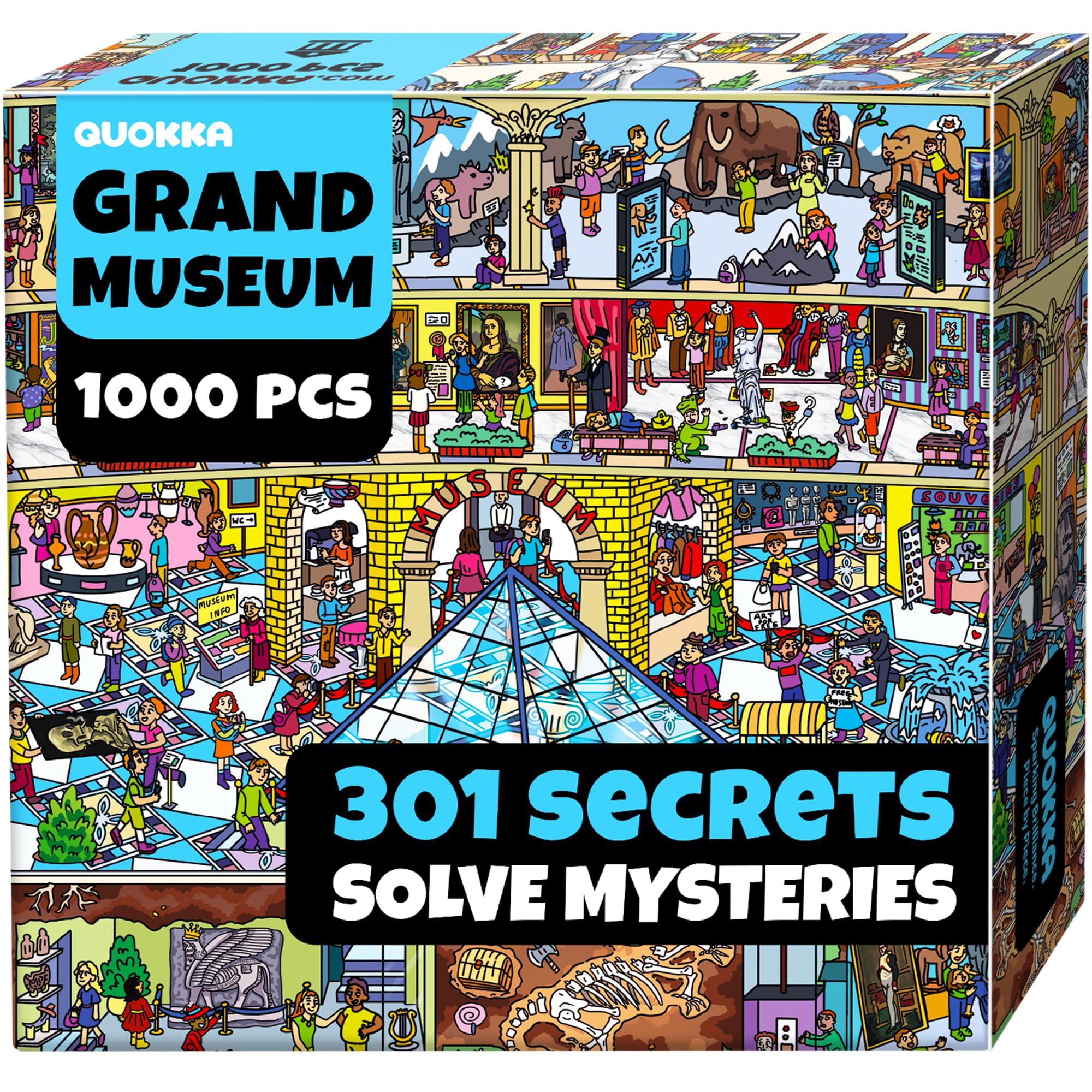 QUOKKA 1000 Piece Puzzle for Adults Grand Museum – Jigsaw Puzzles for Adults 1000 Pieces, Premium Box Packaging - Extra Fun Challenges - Stunning Scenic Animal - Perfect for Relaxation & Gift Giving