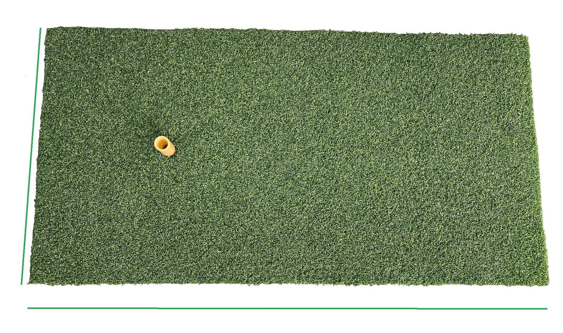 Golf Abschlagmatte 60x30 cm/Übungsmatte | Übung Training Matte / inklusive Gummi Tee / ideal zum Trainieren des Golfschwung im Garten oder Garage