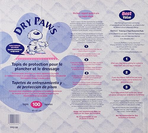 Miniatura 2 de MidWest Homes for Pets Almohadillas de entrenamiento y protección de suelo Dry Paws, 50 unidades